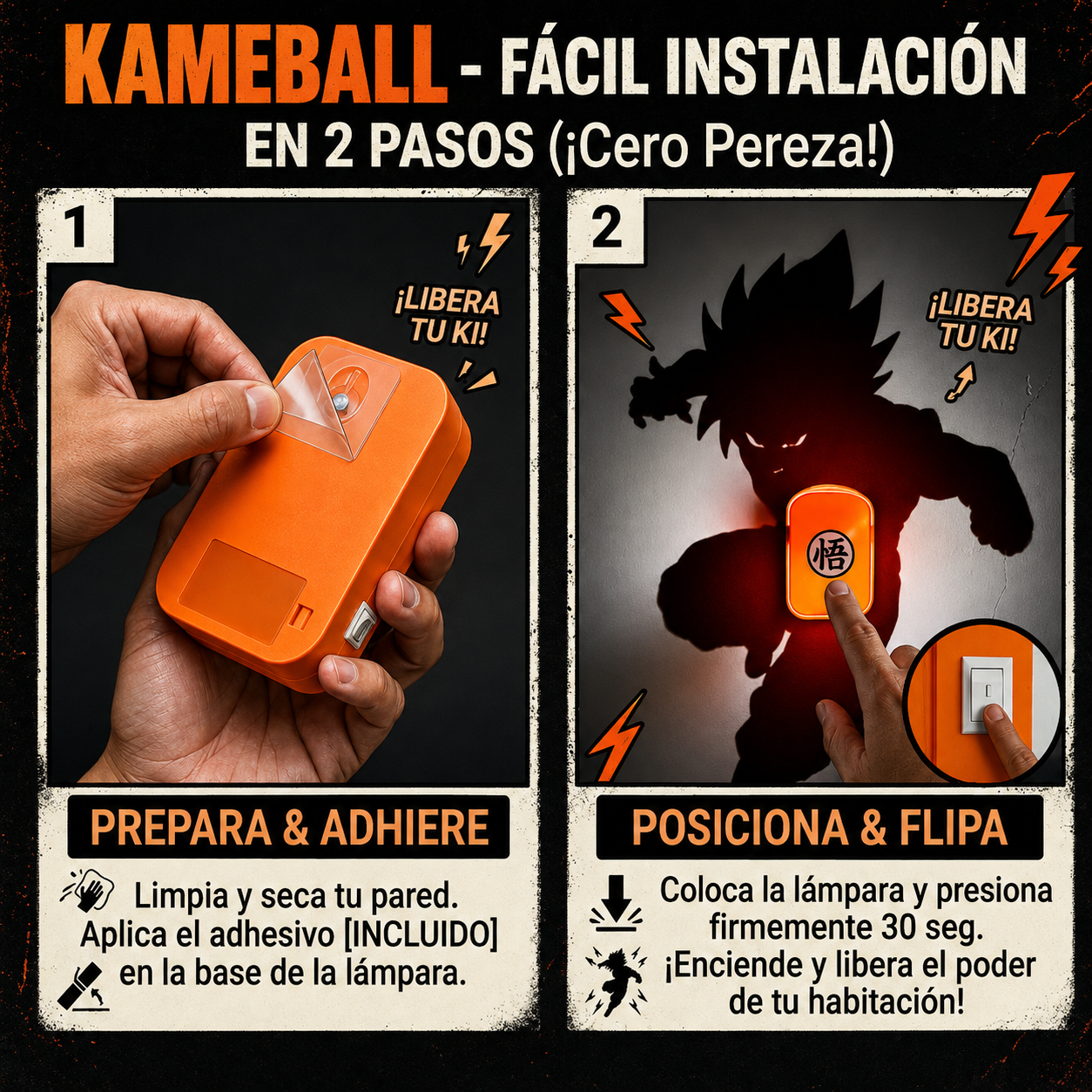 Lampara proyector LED Goku