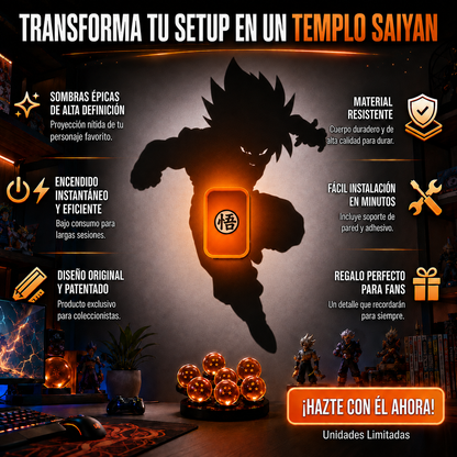 Lampara proyector LED Goku
